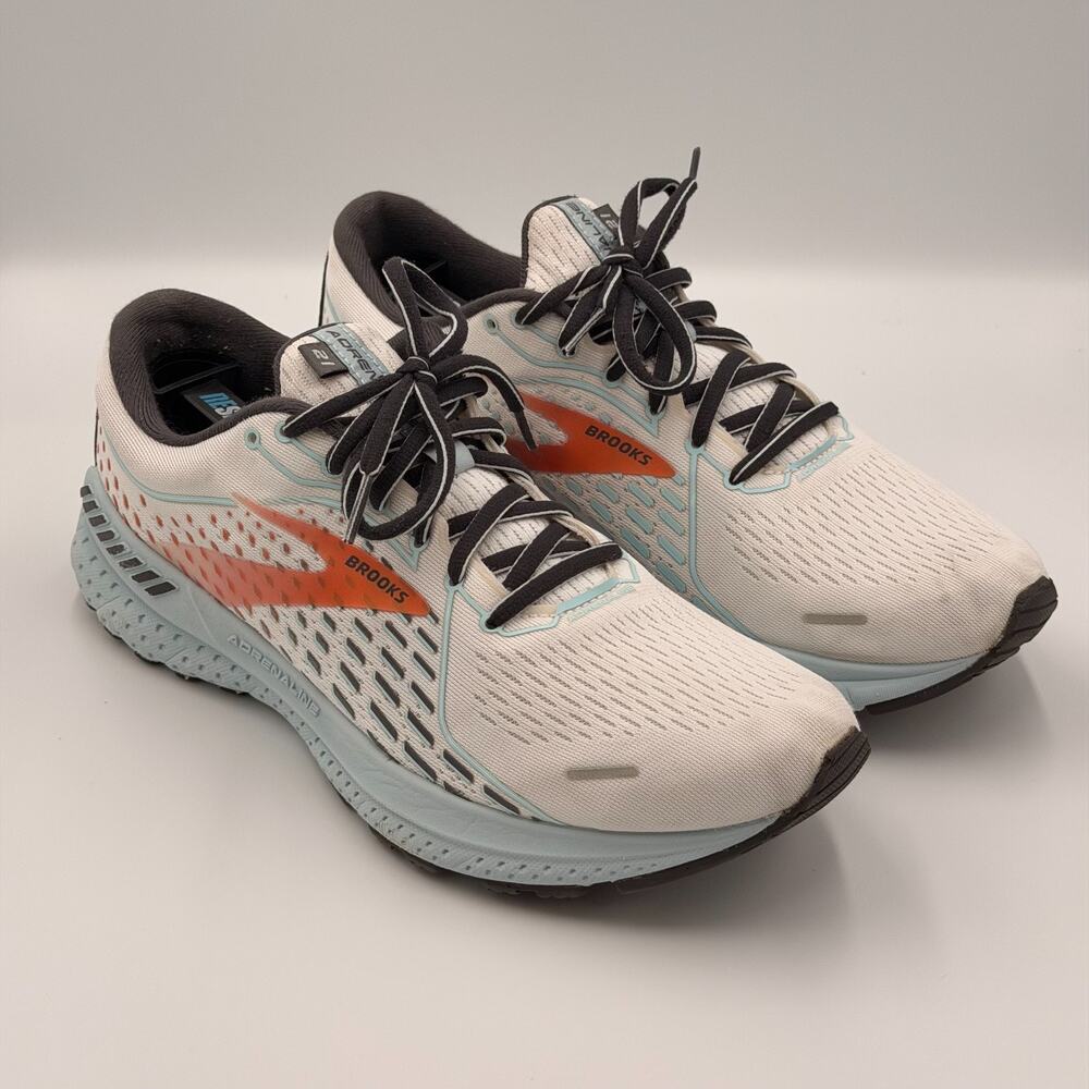 Brooks Women's Adrenaline GTS 21 Running Shoes White/Alloy US Size 9.5